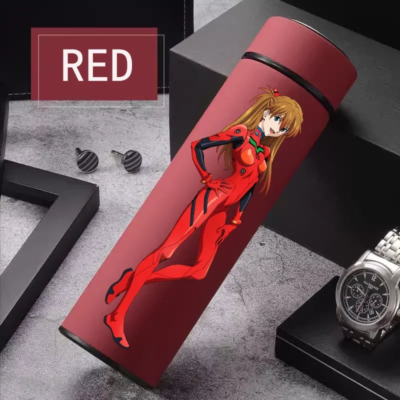 Anime EVA Ayanami Rei 500 ML Thermos Mug High-capacity 304 Stainless Steel Water Cup Travel Water Bottle Kawaii Cups Kids Gifts