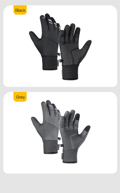 Kyncilor Winter Sport Gloves - Black, Full Finger with Palm Grip.