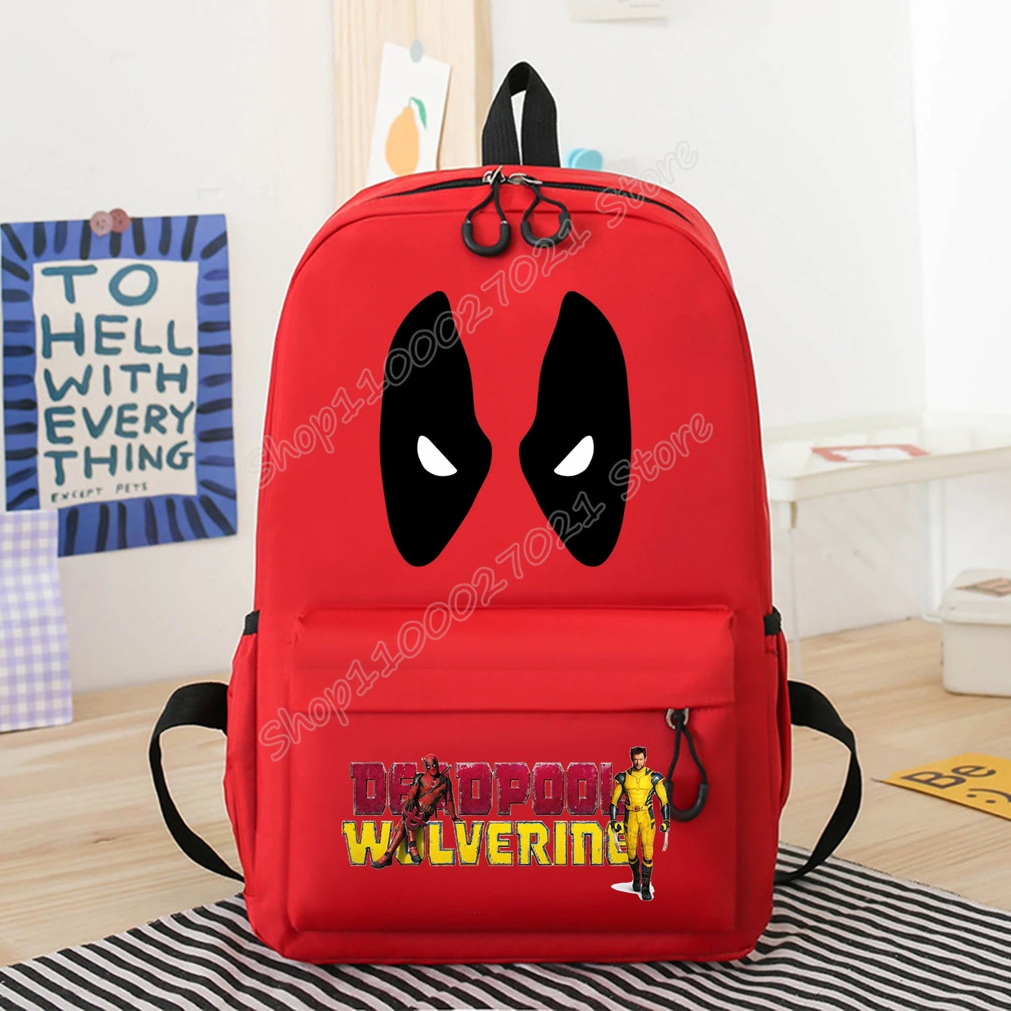 Marvel Backpack - Deadpool & Wolverine Side Profile