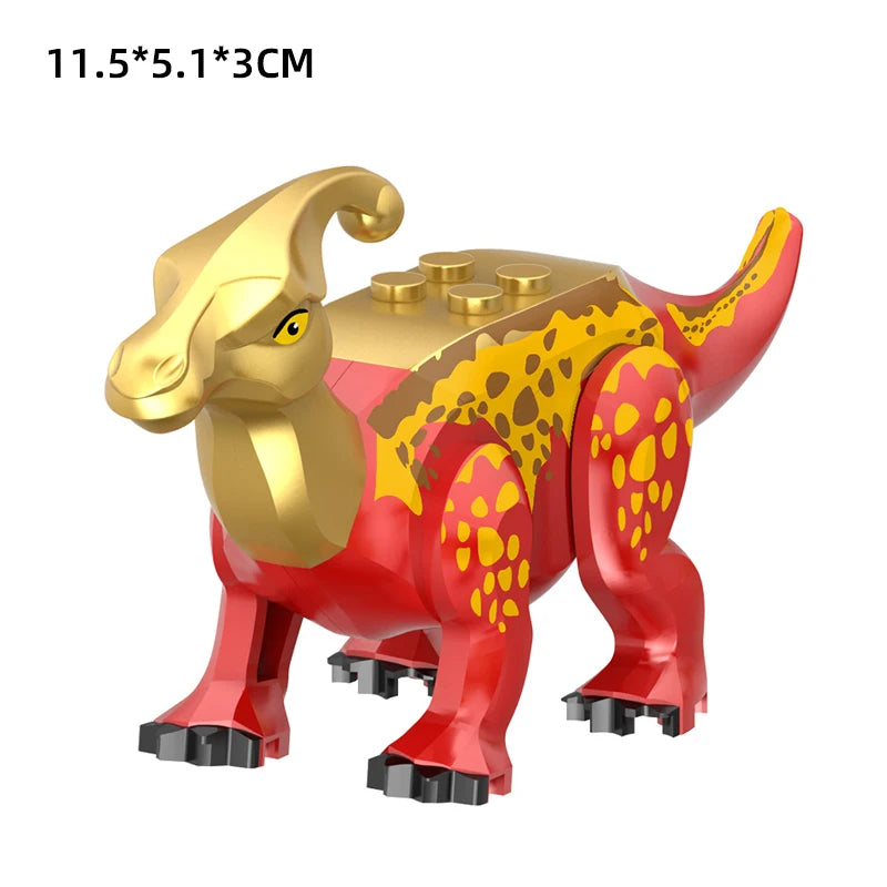 Minecraft Jurassic Rex Dinosaur Building Block, compatible with Lego.