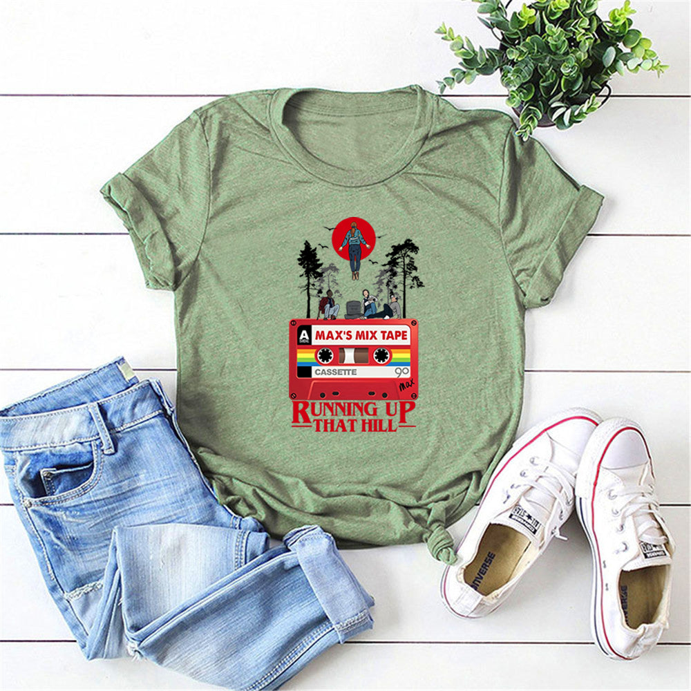 Stranger Things T-Shirt, Running Up That Hill Design, Max's Song Inspired