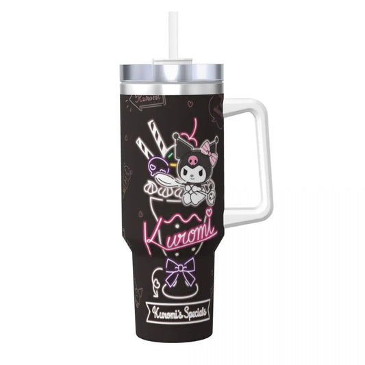 (Examples provided in the HTML body above.Apply this pattern to all images, describing what is specifically shown in each picture.For instance: "MINISO Kuromi Tumbler Lid Close-up," "Kuromi Tumbler in Hand Showing Size," etc.)