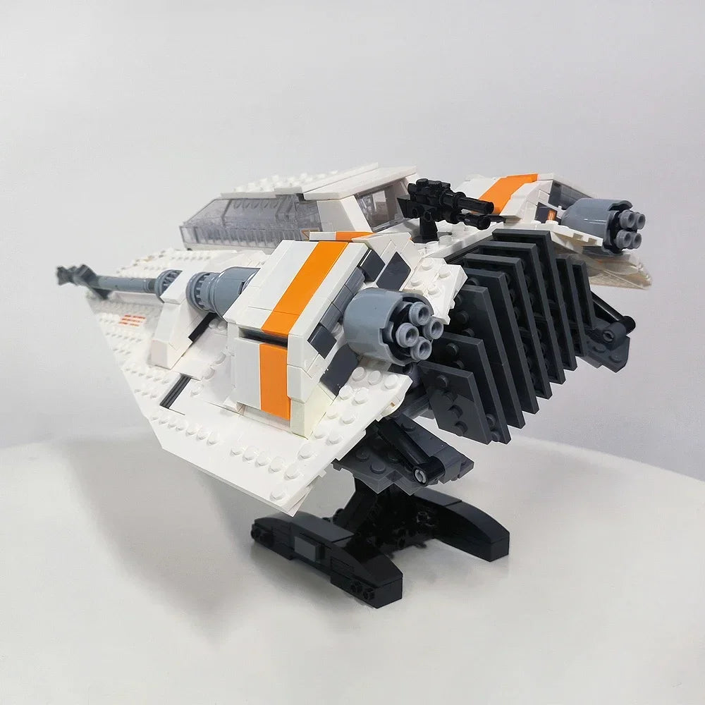 Snowfighter set, 1006-piece building blocks, assembled spaceship