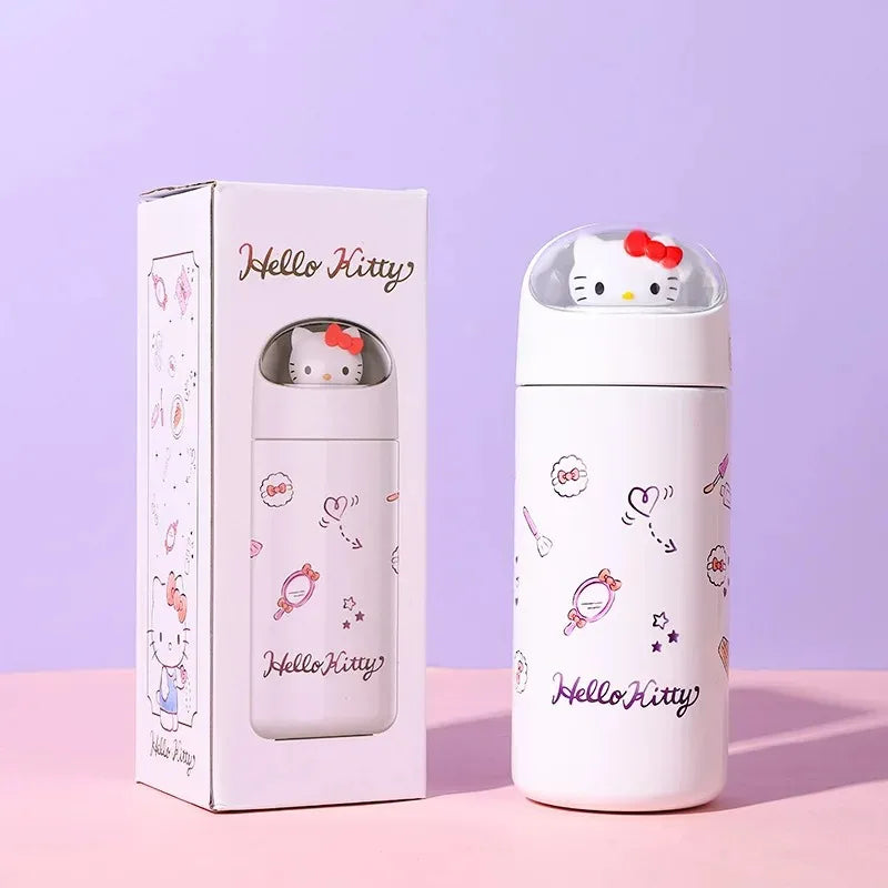 Hello Kitty 350ml Thermos: [Character Name] design, insulated, colorful background.