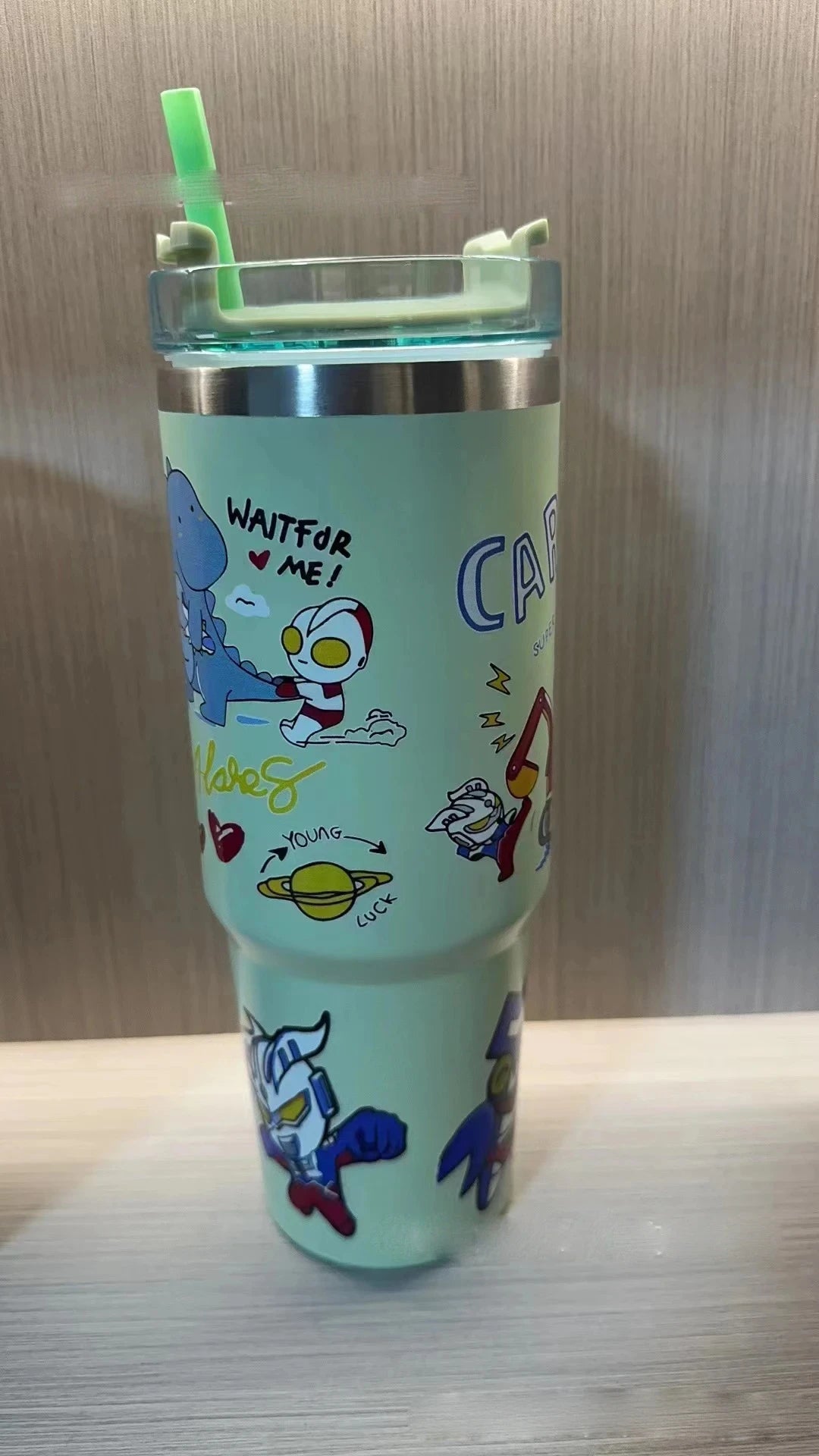 Hello Kitty thermos 900ml, Kuromi & Cinnamoroll, stainless steel 304.