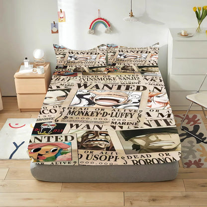 Fitted Sheet Corner: Monkey D. Luffy One Piece Bedding