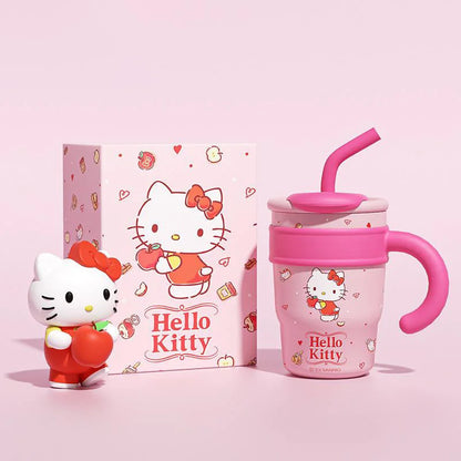 Sanrio Water Bottle 1200ml, Cute Hello Kitty Kuromi Cinnamoroll Melody Stainless Steel Insulated Tumbler with Straw, Gift Idea, Stanley Tumbler Style