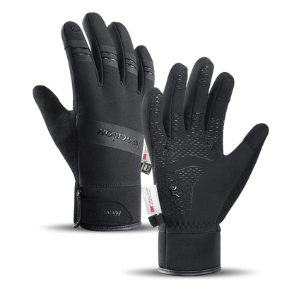 Kyncilor Winter Sport Gloves - Black, Full Finger with Palm Grip.