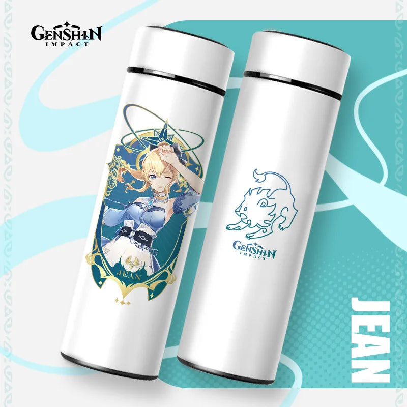 Zhongli Genshin Impact Thermos, Stainless Steel, Temperature Control