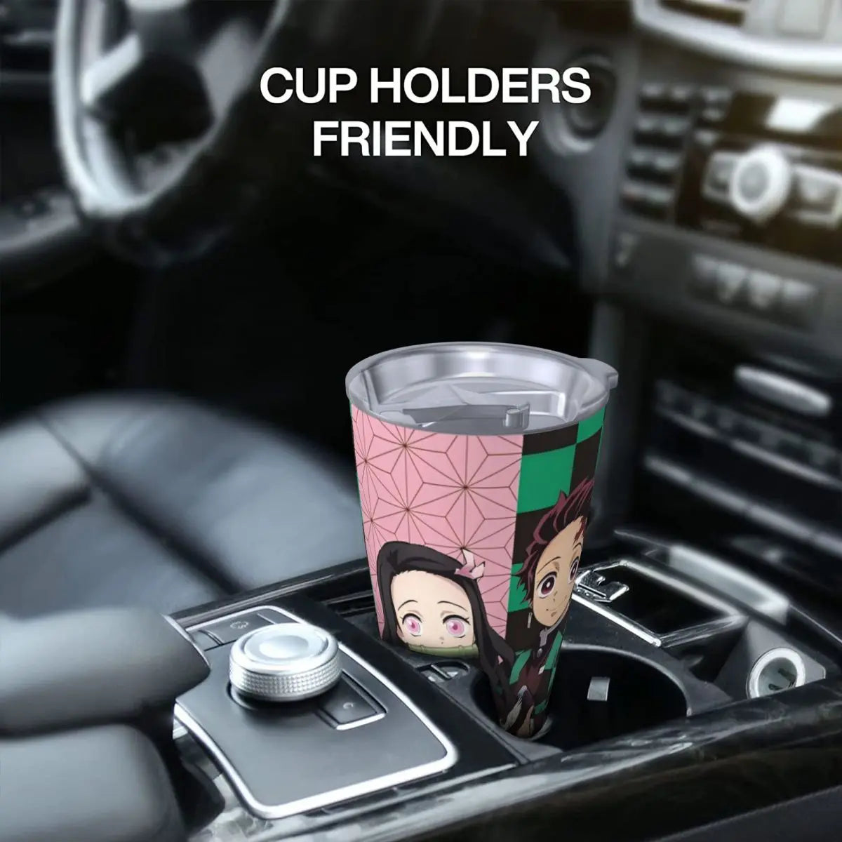 Authentic Demon Slayer Merch: Nezuko & Tanjiro Tumbler - Official Licensed Product (Appeals to fans seeking genuine merchandise)