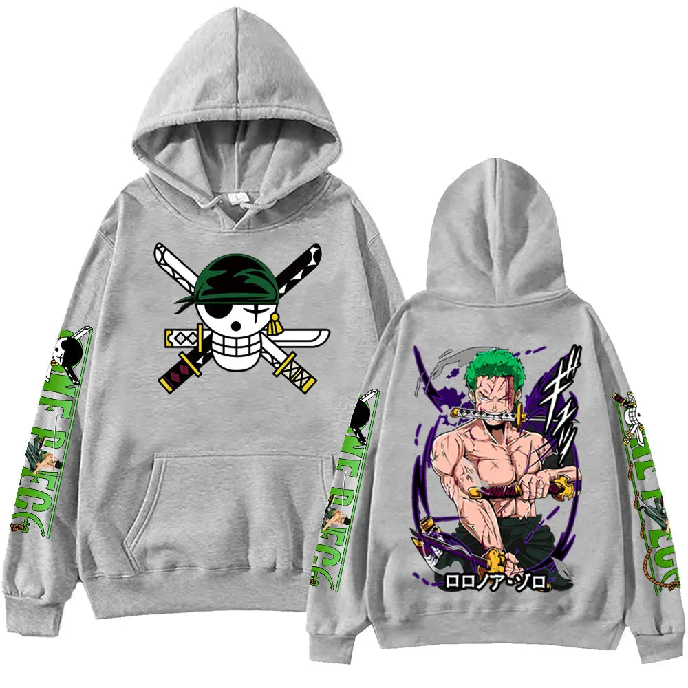 Zoro Hoodie Pullover Back Detail