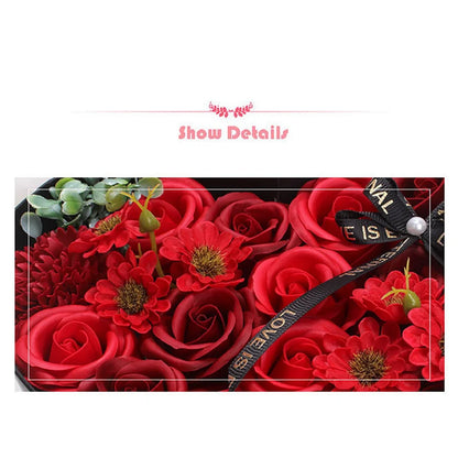 Birthday Gift: Single Red Preserved Rose in Elegant Gift Box