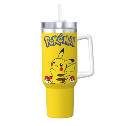 Pokémon Stainless Steel Tumbler | Insulated Water Bottle | Anime Cartoon Print | Cold Drinks & Coffee | Customizable Travel Mug