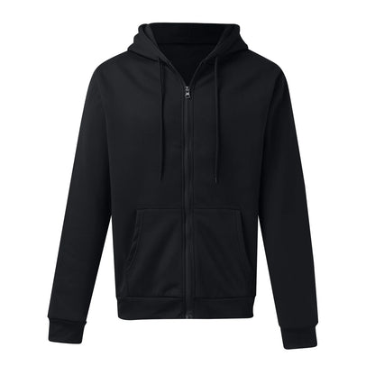 Men's Forest Green Fleece Hoodie - Interior View, Showcasing Fleece Lining