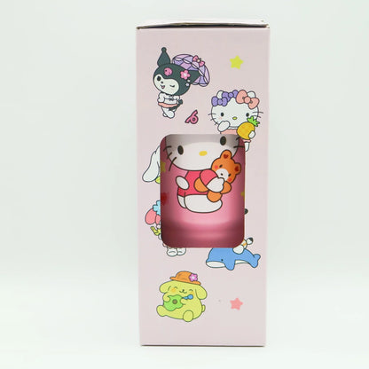 Kawaii Sanrio Kuromi Kit Straw Cup, 900ml, leakproof, keeps drinks cold/hot, CE certified.