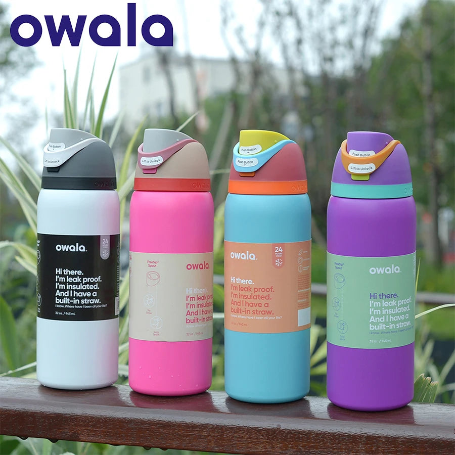 Owala Tumbler Insulated Stainless Steel Water Bottle with Straw in [Color]