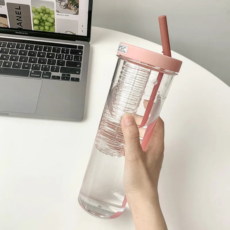 Travel Water Bottle - [Color], 700ml Capacity, Straw Included