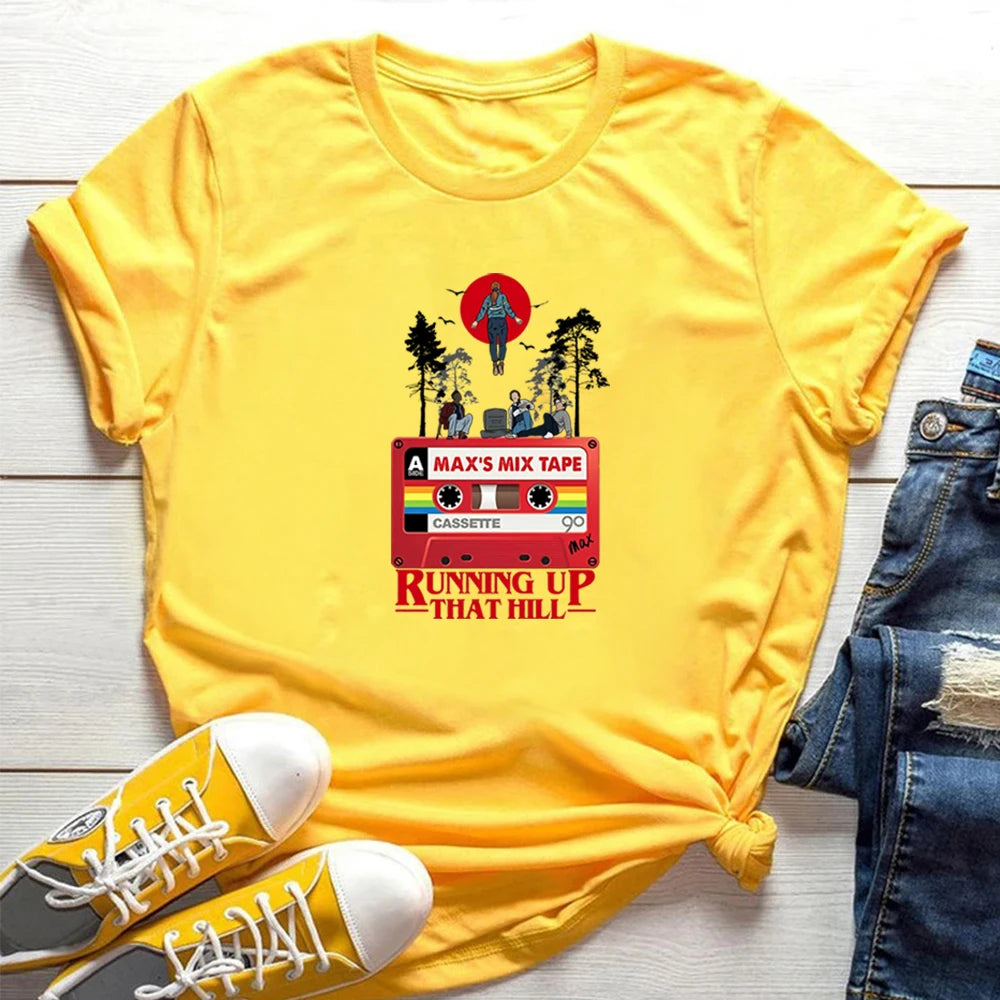 Stranger Things T-Shirt, Running Up That Hill Design, Max's Song Inspired