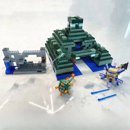 Minecraft Sea Monument Building Set, 1134 pcs - Assembled View