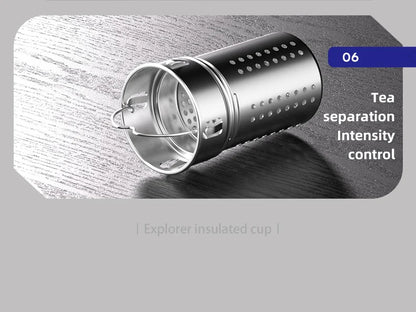 nRMEi Thermos Bottle: 800ml, Stainless, Tea Strainer, Smart Temp Readout