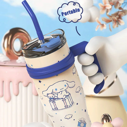 Kuromi Sanrio Character Water Bottle, Side View