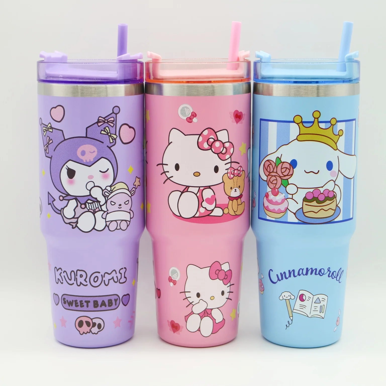 *Kawaii Sanrio Kuromi Kit Straw Cup, 900ml capacity
*Hello Kitty straw cup, durable SUS304 stainless steel
*Leakproof Sanrio thermos, keeps drinks cold or hot
*Cartoon design: Hello Kitty, Kuromi, Cinnamoroll
*High-quality, long-lasting Sanrio thermos cup
*Perfect gift for Sanrio fans, especially those 14 and up
*MINISO Sanrio thermos, quality and authentic
*CE certified Sanrio thermos, safe and quality
*Easy to clean, perfect for everyday use Sanrio thermos
*Compact Sanrio thermos, fits most car cup hol...