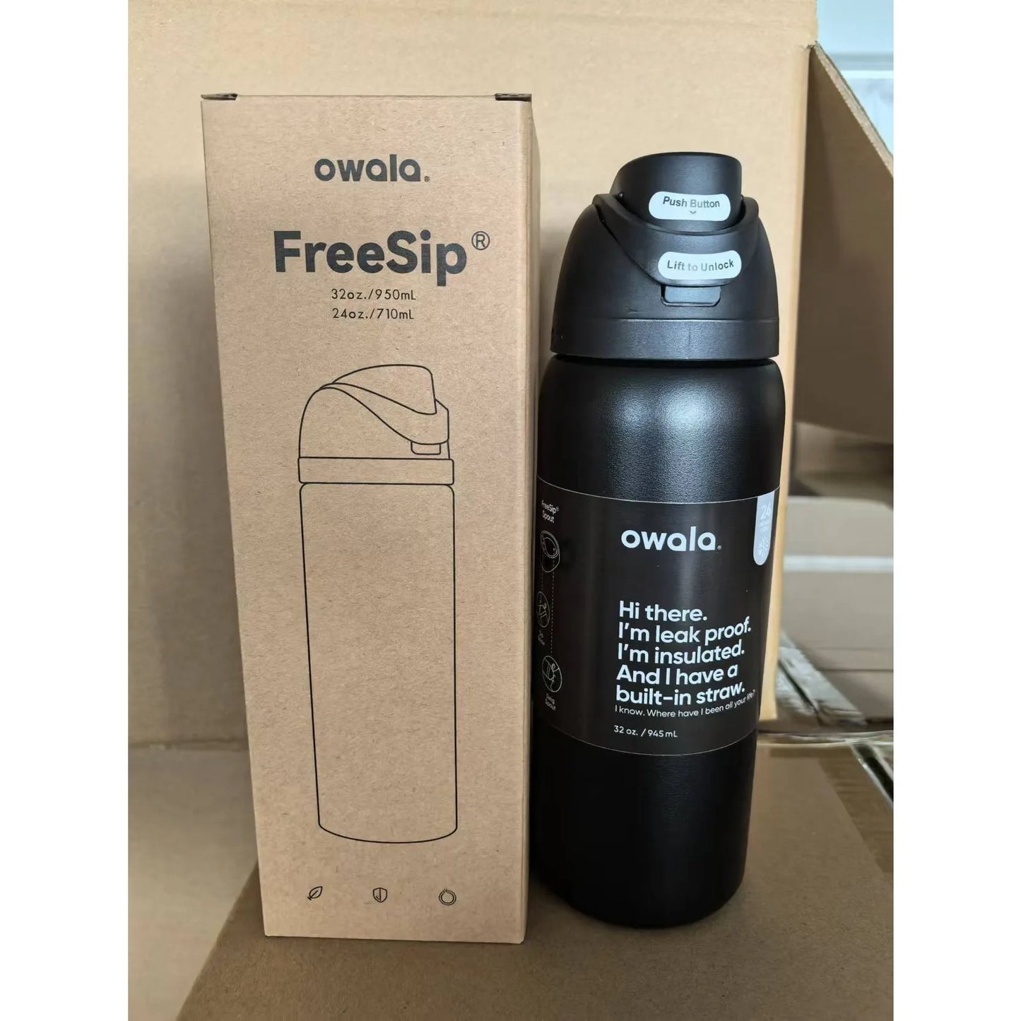 Owala Tumbler: Boneyard Vacuum Insulated Stainless Steel Water Bottle - 24, 32 & 40 oz - FreeSip Lid