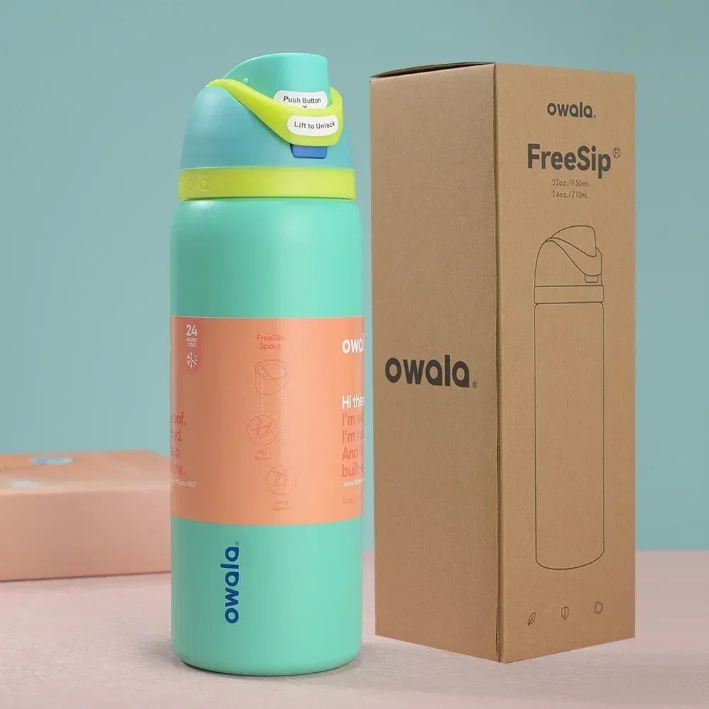 Owala Tumbler: 24/32oz Vacuum Insulated Stainless Steel Water Bottle - Perfect for Outdoor Sports