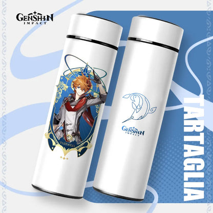 Beelzebul (Raiden Shogun) Genshin Thermos, Temperature Display, Stainless Steel