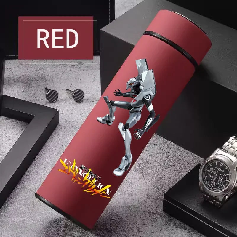 500ml thermos, Ayanami Rei, Evangelion anime character, blue.