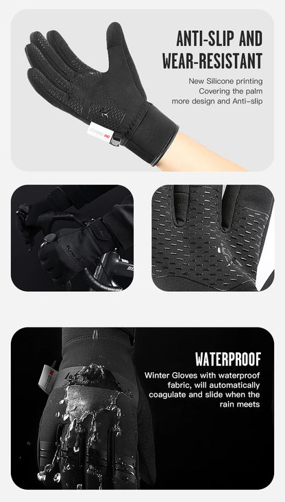 Outdoor Gloves - Kyncilor, Black, Full Finger, Touchscreen, Winter.