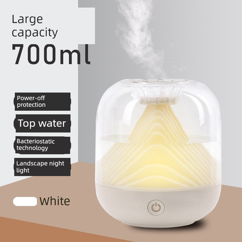 Mujie Silent Ultrasonic Humidifier, White - Control Panel Close-up