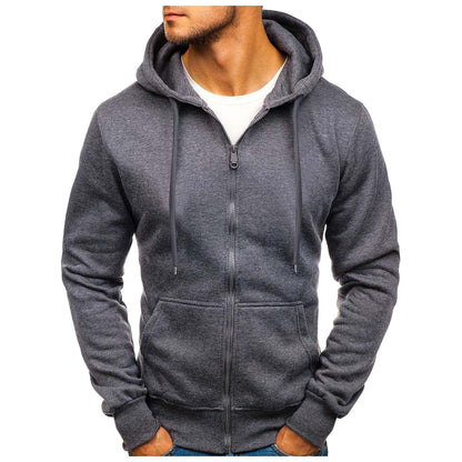 Men's Black Fleece Hoodie - Cuff and Hem Detail, Ribbed Knit Close-up