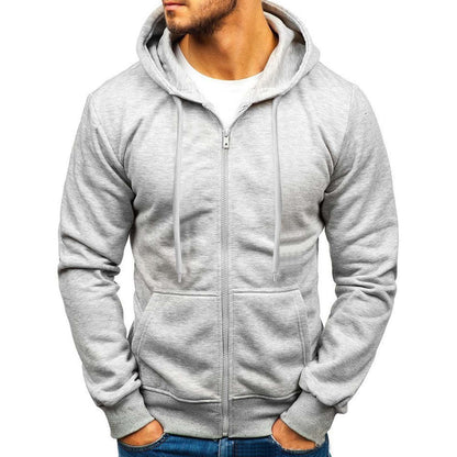 Men's Forest Green Fleece Hoodie - Interior View, Showcasing Fleece Lining