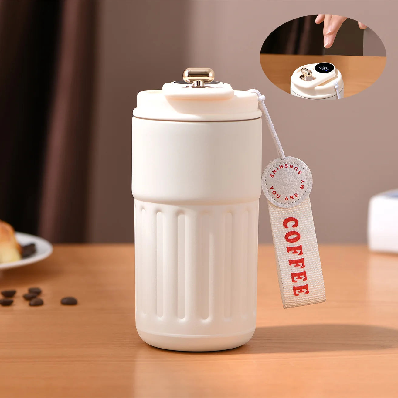 Smart Thermos Bottle LED Temperature Display Coffee Cup 316 Stainless Steel Tumbler Mug Portable Vacuum Flasks Thermoses