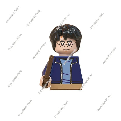 Hot Toys Mini Figure Set: Harry Potter & Minecraft Crossover - Steve with Wand Figure