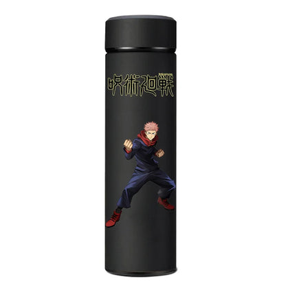 Stainless steel Jujutsu Kaisen thermos, 500ml, featuring Itadori