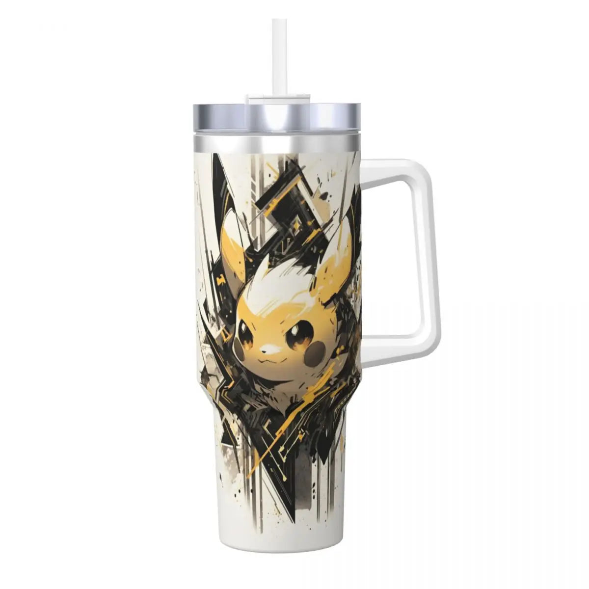 Pokémon Stainless Steel Tumbler | Insulated Water Bottle | Anime Cartoon Print | Cold Drinks & Coffee | Customizable Travel Mug