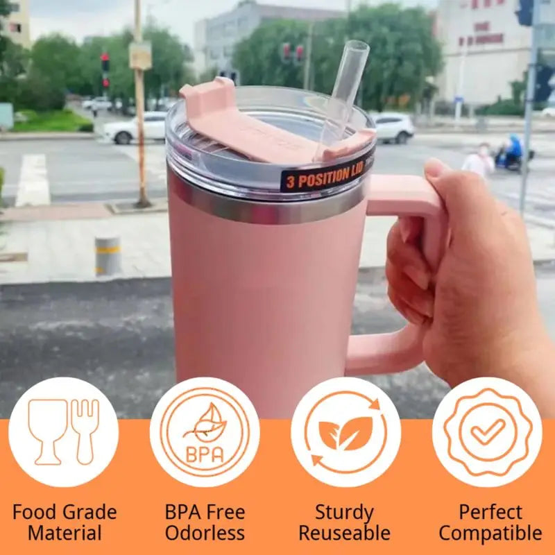 Two clear silicone straws, food-grade, eco-friendly.