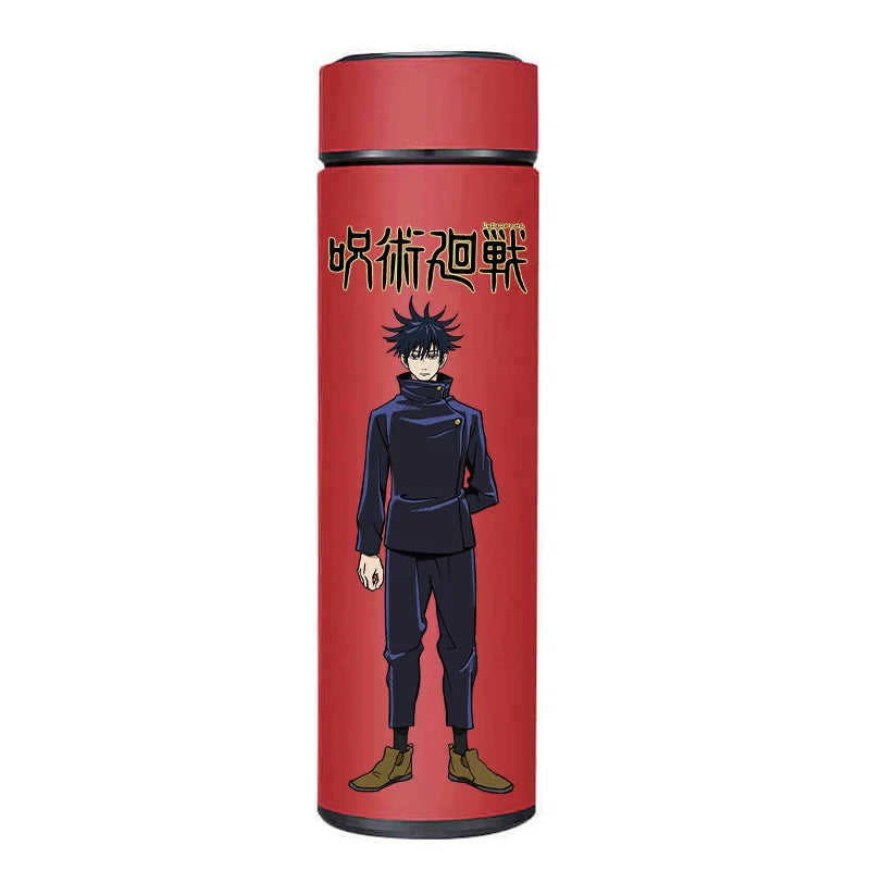 Stainless steel Jujutsu Kaisen thermos, 500ml, featuring Itadori