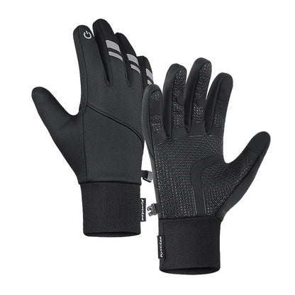 Touchscreen Cycling Gloves - Kyncilor, Black, Full Finger, Winter.