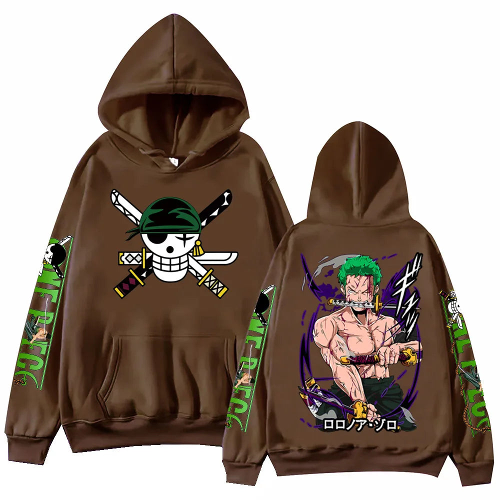 Hip Hop Style Zoro Hoodie Sleeve