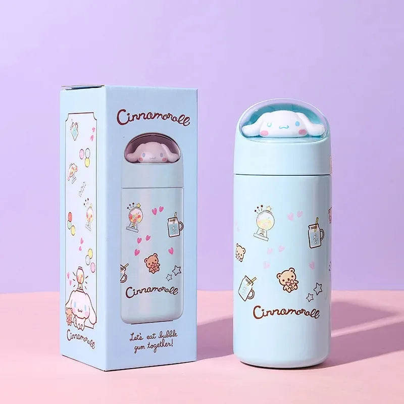 Sanrio Hello Kitty 350ml thermos, Cinnamoroll character, stainless steel.