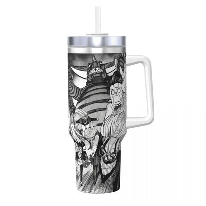 Stanley Tumbler Dandadan Anime Japanese Insulated Stainless Steel Cup, Travel Mug, Hot & Cold Drinks, Water Bottle - Like Stanley Cup & Owala Tumbler