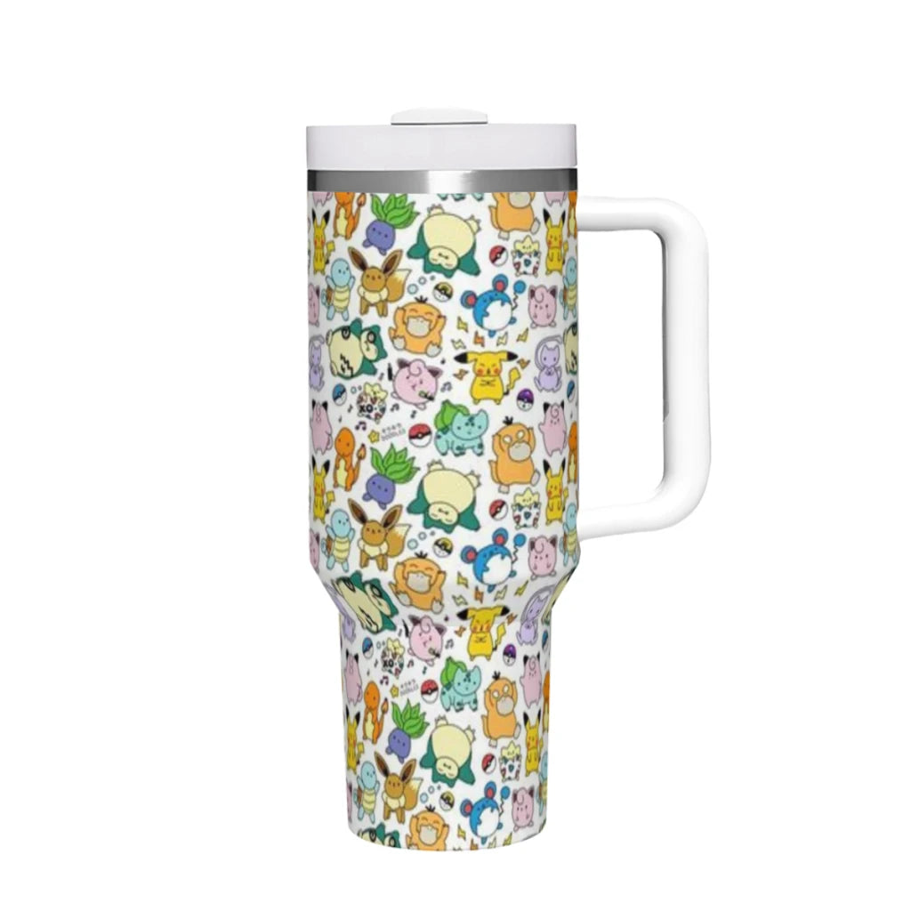 Pokemon 40oz Insulated Tumbler with Handle and Straw