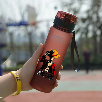 One Piece water bottle, Luffy close-up, 560ml