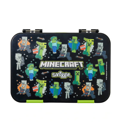 Minecraft Smiggle school backpack with adjustable straps and multiple compartments