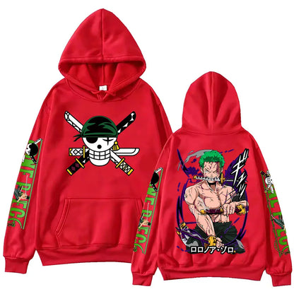 Hip Hop Style Zoro Hoodie Sleeve