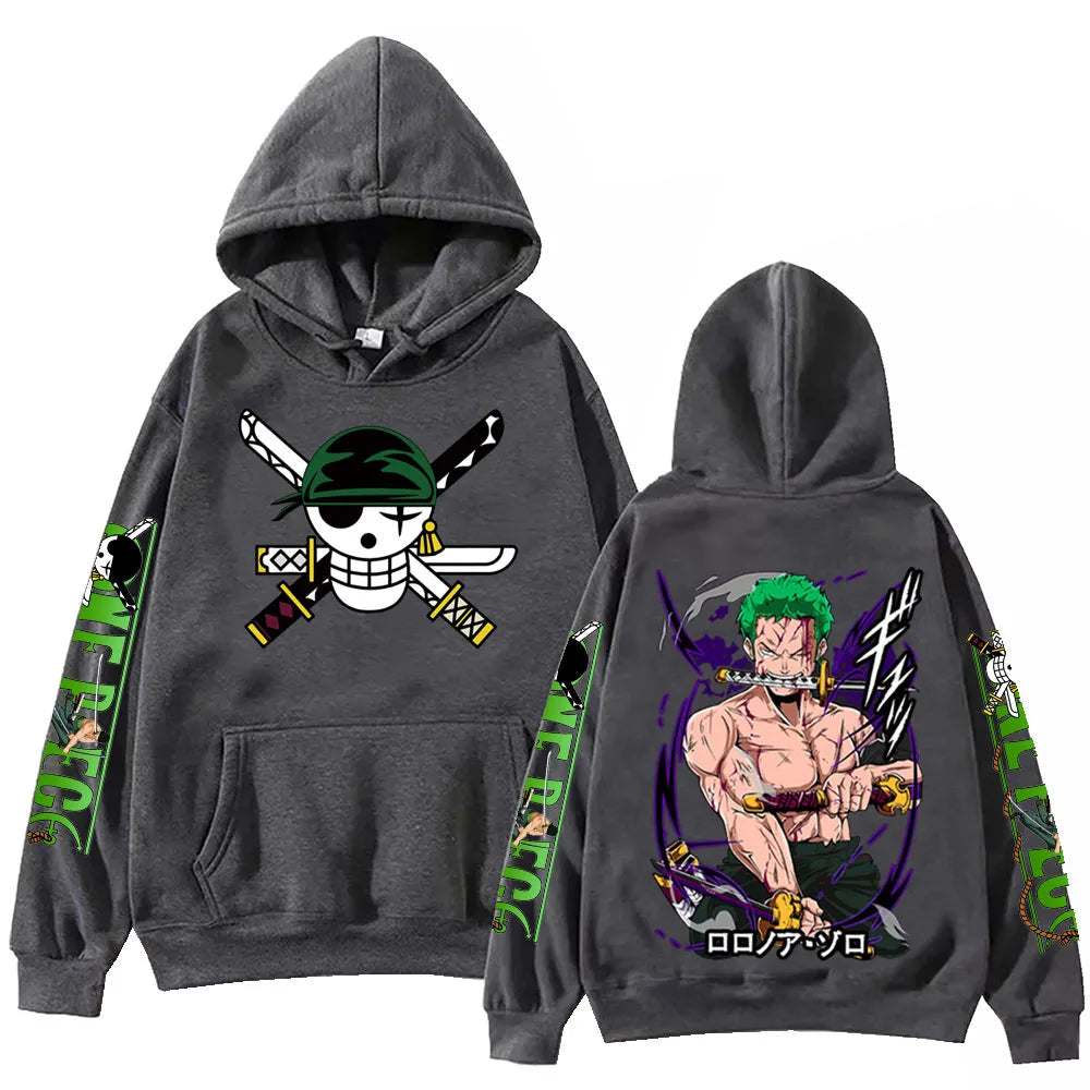 One Piece Zoro Hoodie - Detail of Graphic