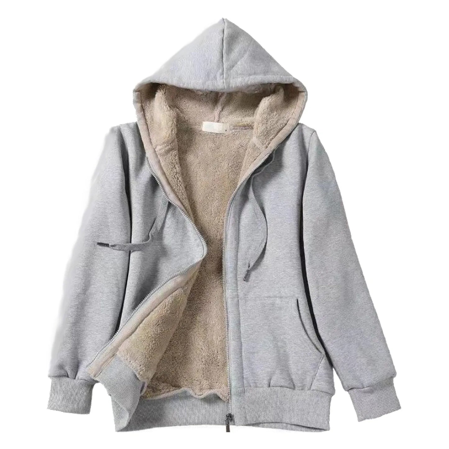 [Color Name] Women's Plush Zip-Up Hoodie (This variation would use the specific color name of the child product, e.g., "Charcoal Gray Women's Plush Zip-Up Hoodie").